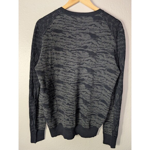 Allsaints Art Aztec Full Zip Cardigan Medium Cashmere Silk - Picture 2 of 7